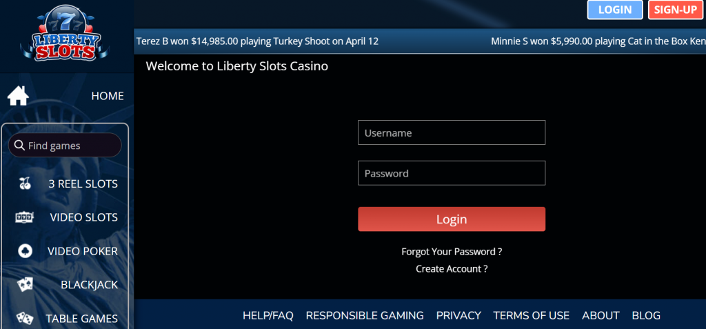 Register at Liberty Casino! 2